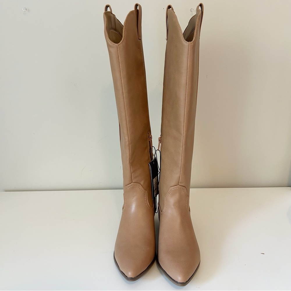 Universal Thread Women's Sommer cowboy Boots light brown NWT - Picture 4 of 12